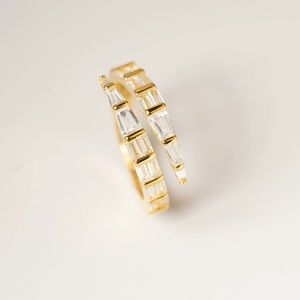 Sterling Silver Studded Wrap Misa Ring